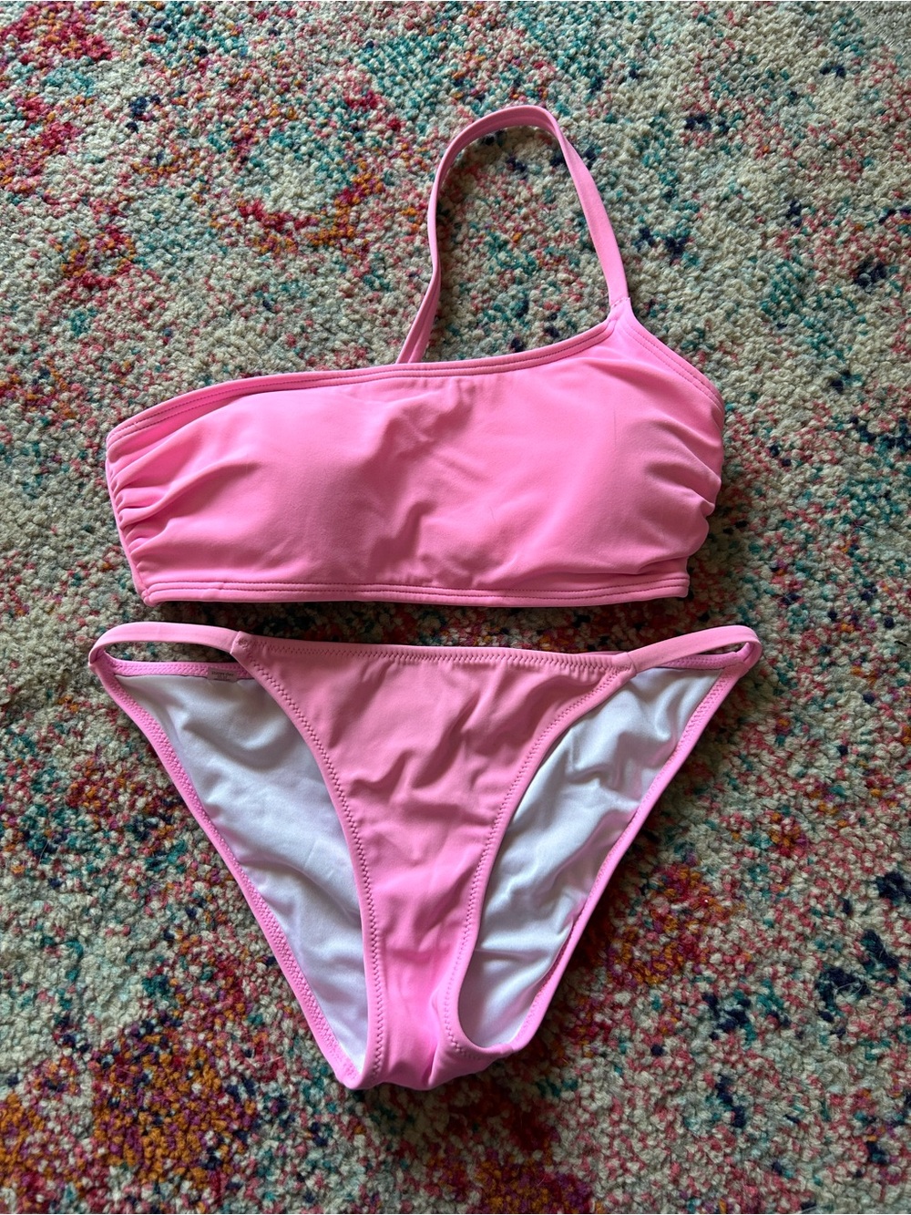 Victoria's Secret Light Pink One-Shoulder Bikini